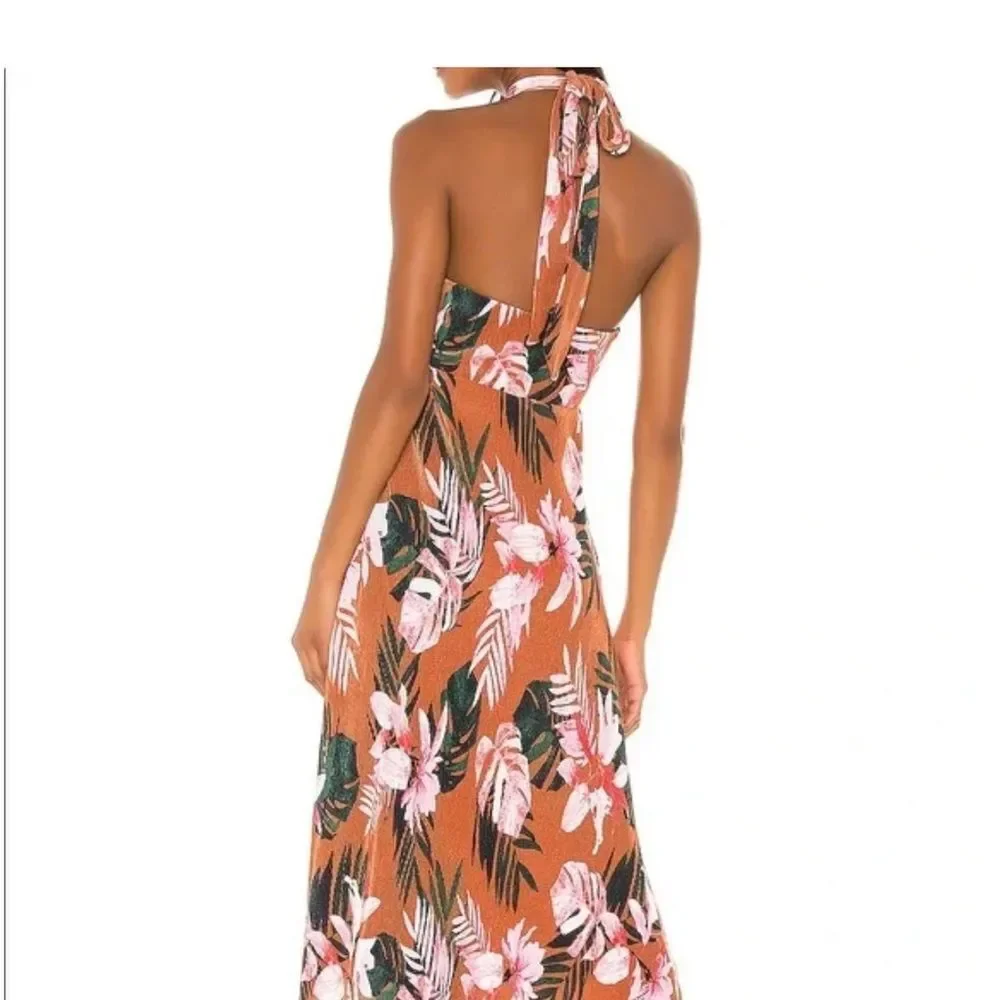 Camila Coelho | XS | Cassy Midi Dress Floral Tropics summer beach halter dress - Picture 3 of 13